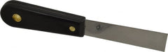 Value Collection - 1" Wide Stainless Steel Putty Knife - Stiff, Nylon Handle, 7.68" OAL - Benchmark Tooling