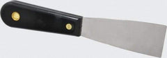 Value Collection - 1-1/2" Wide Chisel Edge Blade Stainless Steel Putty Knife - Nylon Handle, 7.68" OAL - Benchmark Tooling