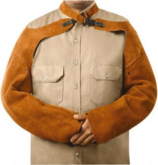 Steiner - Size Standard, Brown Leather Sleeve - 23" Long Sleeve, Elastic Opening at Both Ends - Benchmark Tooling