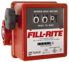 Tuthill - 1" NPT Port Fuel Flowmeter - 50 Max psi, 5 to 20 GPM, Aluminum - Benchmark Tooling