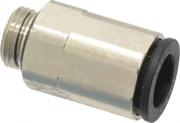 Legris - 8mm Outside Diam, 1/8 BSPP, Nickel Plated Brass Push-to-Connect Tube Male Connector - 290 Max psi - Benchmark Tooling