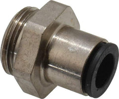 Legris - 8mm Outside Diam, 3/8 BSPP, Nickel Plated Brass Push-to-Connect Tube Male Connector - 290 Max psi - Benchmark Tooling