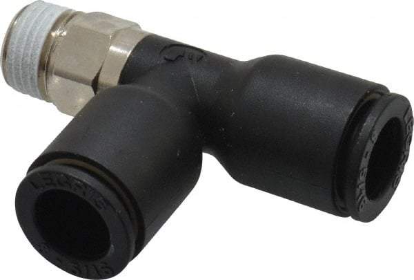 Legris - 8mm OD, 1/8 BSPT, Nylon/Nickel Plated Brass Push-to-Connect Male Run Tee - 290 Max psi - Benchmark Tooling