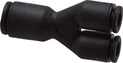 Legris - 4 x 6mm Outside Diam, Nylon Push-to-Connect Union Y - 290 Max psi - Benchmark Tooling