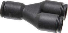 Legris - 6mm Outside Diam, Nylon Push-to-Connect Union Y - 290 Max psi - Benchmark Tooling
