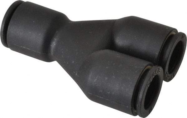 Legris - 10mm Outside Diam, Nylon Push-to-Connect Union Y - 290 Max psi - Benchmark Tooling