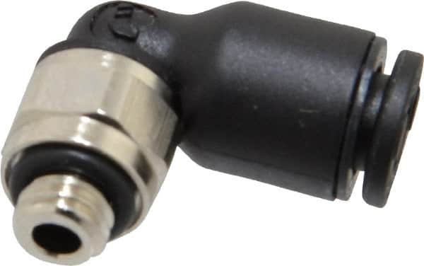 Legris - 4mm OD Metric Nylon/Nickel Plated Brass Push-To-Connect Tube Male Elbow - 290 Max psi - Benchmark Tooling