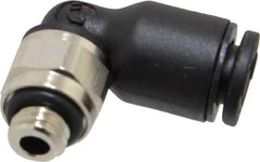 Legris - 4mm OD Metric Nylon/Nickel Plated Brass Push-To-Connect Tube Male Elbow - 290 Max psi - Benchmark Tooling