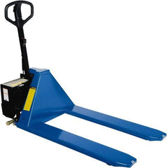 Vestil - 3,000 Lb Capacity, 31-1/2" Lift Portable Tote Lifter - 3-1/2" Min Lift Height, 45" Fork Length x 6-1/2" Fork Width, 26-1/2" Overall Width - Benchmark Tooling