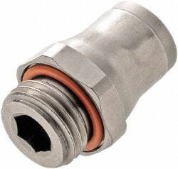 Legris - 4mm Outside Diam, M5x0.8 Metric, Nylon Push-to-Connect Male Connector - 435 Max psi, Tube to Metric Thread Connection, FKM O-Ring - Benchmark Tooling