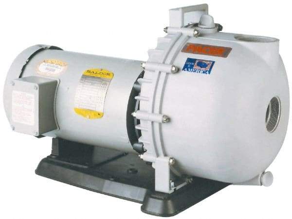 Value Collection - 115/230 Volt, 1 Phase, 5 HP, Self Priming Pump - 3 Inch Inlet, 270 Max GPM, TEFC Motor, Polyester Housing and Impeller, Carbon Ceramic Seal - Benchmark Tooling