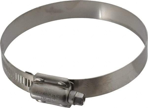 IDEAL TRIDON - SAE Size 412, 3-1/4 to 4-1/8" Diam, Stainless Steel High Torque Worm Drive Clamp - 5/8" Wide, Material Grade 304, Series 850 - Benchmark Tooling