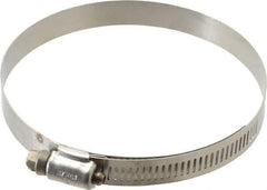 IDEAL TRIDON - SAE Size 60, 3-9/16 to 4-1/4" Diam, Stainless Steel Shielded Worm Drive Clamp - Material Grade 201, Series 613 - Benchmark Tooling