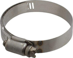 IDEAL TRIDON - SAE Size 32, 1-9/16 to 2-1/2" Diam, Stainless Steel Shielded Worm Drive Clamp - Material Grade 301, Series 615 - Benchmark Tooling