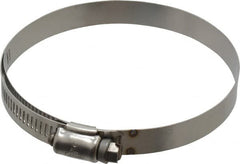 IDEAL TRIDON - SAE Size 56, 3-1/16 to 4" Diam, Stainless Steel Shielded Worm Drive Clamp - Material Grade 301, Series 615 - Benchmark Tooling