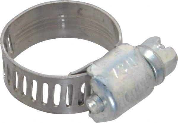 IDEAL TRIDON - SAE Size 5, 5/16 to 11/16" Diam, Carbon Steel Miniature Worm Drive Clamp - 5/16" Wide, Series 300 - Benchmark Tooling