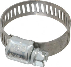 IDEAL TRIDON - SAE Size 8, 7/16 to 1" Diam, Carbon Steel Miniature Worm Drive Clamp - 5/16" Wide, Series 300 - Benchmark Tooling