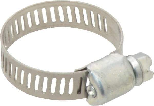 IDEAL TRIDON - SAE Size 10, 1/2 to 1-1/16" Diam, Carbon Steel Miniature Worm Drive Clamp - 5/16" Wide, Series 300 - Benchmark Tooling