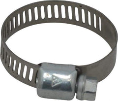 IDEAL TRIDON - SAE Size 12, 9/16 to 1-1/4" Diam, Carbon Steel Miniature Worm Drive Clamp - 5/16" Wide, Series 300 - Benchmark Tooling