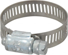 IDEAL TRIDON - SAE Size 20, 3/4 to 1-3/4" Diam, Carbon Steel Worm Drive Clamp - 1/2" Wide, Series 600 - Benchmark Tooling