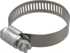 IDEAL TRIDON - SAE Size 24, 1-1/16 to 2" Diam, Carbon Steel Worm Drive Clamp - 1/2" Wide, Series 600 - Benchmark Tooling