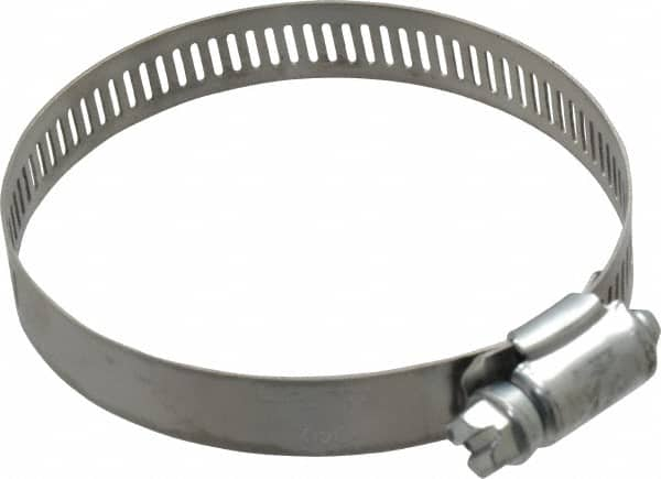 IDEAL TRIDON - SAE Size 40, 2-1/16 to 3" Diam, Carbon Steel Worm Drive Clamp - 1/2" Wide, Series 600 - Benchmark Tooling