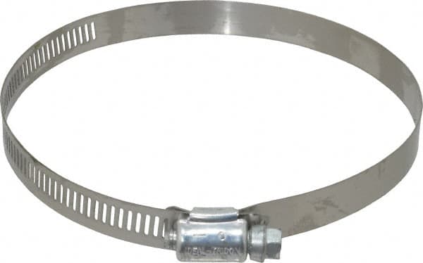 IDEAL TRIDON - SAE Size 72, 3 to 5" Diam, Carbon Steel Worm Drive Clamp - 1/2" Wide, Series 600 - Benchmark Tooling