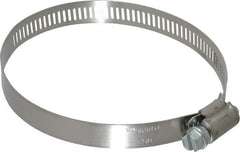 IDEAL TRIDON - SAE Size 52, 2-13/16 to 3-3/4" Diam, Stainless Steel Worm Drive Clamp - 1/2" Wide, Material Grade 201, Series 611 - Benchmark Tooling