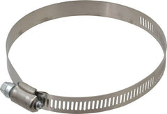 IDEAL TRIDON - SAE Size 60, 3-5/16 to 4-1/4" Diam, Stainless Steel Worm Drive Clamp - 1/2" Wide, Material Grade 201, Series 611 - Benchmark Tooling