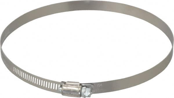 IDEAL TRIDON - SAE Size 104, 5 to 7" Diam, Stainless Steel Worm Drive Clamp - 1/2" Wide, Material Grade 201, Series 611 - Benchmark Tooling