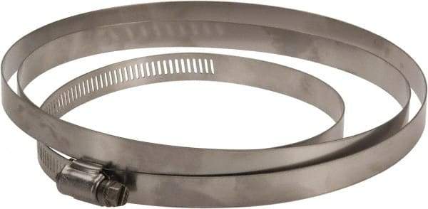 IDEAL TRIDON - SAE Size 270, 15-3/8 to 17-3/8" Diam, Stainless Steel Worm Drive Clamp - 1/2" Wide, Material Grade 201/305, Series 620 - Benchmark Tooling