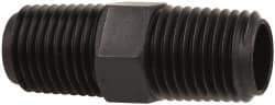 Made in USA - 1/4 NPT Nylon Threaded Tube Fitting - Black - Benchmark Tooling