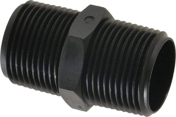 Made in USA - 3/4 NPT Nylon Threaded Tube Fitting - Black - Benchmark Tooling