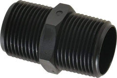 Made in USA - 3/4 NPT Nylon Threaded Tube Fitting - Black - Benchmark Tooling