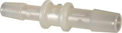 Made in USA - Nylon Single Barbed Tube Reducer - Natural - Benchmark Tooling