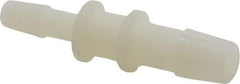 Made in USA - Nylon Single Barbed Tube Reducer - Natural - Benchmark Tooling