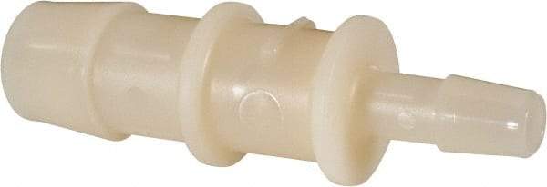 Made in USA - Nylon Single Barbed Tube Reducer - Natural - Benchmark Tooling