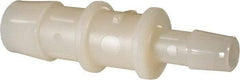 Made in USA - Nylon Single Barbed Tube Reducer - Natural - Benchmark Tooling