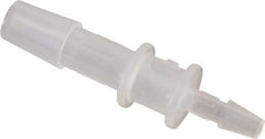Made in USA - 1/4 x 1/8" Barb, Polypropylene Single Barbed Tube Reducer - Natural - Benchmark Tooling