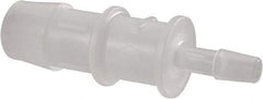 Made in USA - Polypropylene Single Barbed Tube Reducer - Natural - Benchmark Tooling