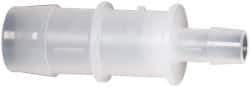 Made in USA - Polypropylene Single Barbed Tube Reducer - Natural - Benchmark Tooling