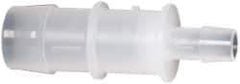 Made in USA - Polypropylene Single Barbed Tube Reducer - Natural - Benchmark Tooling