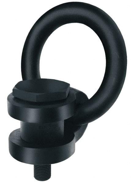 American Drill Bushing - 900 kg. Load Limit, Side Pull Hoist Ring - M12x1.75 Thread Size, 3 Inch Diameter Ring - Benchmark Tooling