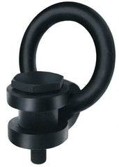 American Drill Bushing - 900 kg. Load Limit, Side Pull Hoist Ring - M12x1.75 Thread Size, 3 Inch Diameter Ring - Benchmark Tooling