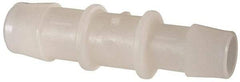 Made in USA - Kynar Single Barbed Tube Reducer - Natural - Benchmark Tooling