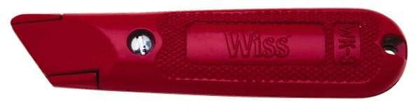 Wiss - Fixed Utility Knife - 1" Blade, Red Handle - Benchmark Tooling