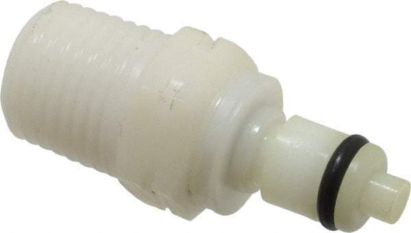 CPC Colder Products - 1/8" Nominal Flow, 1/4 BSPT Thread, Male, Inline Threaded-Male Plug - 120 Max psi, -40 to 180°F, Acetal Coupling, Buna-N O-Ring - Benchmark Tooling