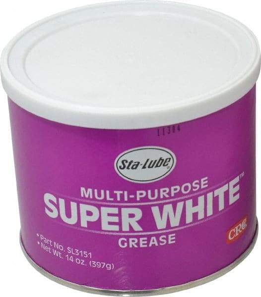 CRC - 14 oz Can Lithium General Purpose Grease - White, 300°F Max Temp, NLGIG 1-1/2, - Benchmark Tooling