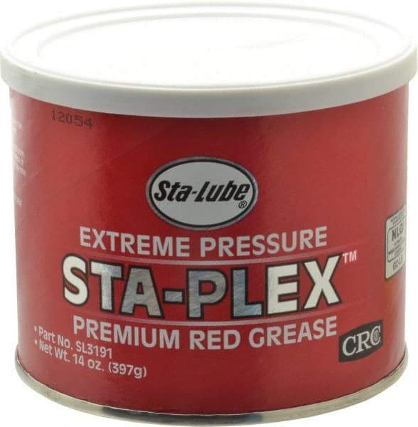 CRC - 14 oz Can Lithium Extreme Pressure Grease - Red, Extreme Pressure & Food Grade, 325°F Max Temp, NLGIG 2, - Benchmark Tooling