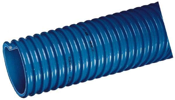 Kuriyama of America - 2-1/2" ID x 3.07" OD, 40 Max psi, Full In. Hg, Dry Material Handling & Transfer Hose - Polyurethane, 3" Bend Radius, 100' Coil Length, Black - Benchmark Tooling